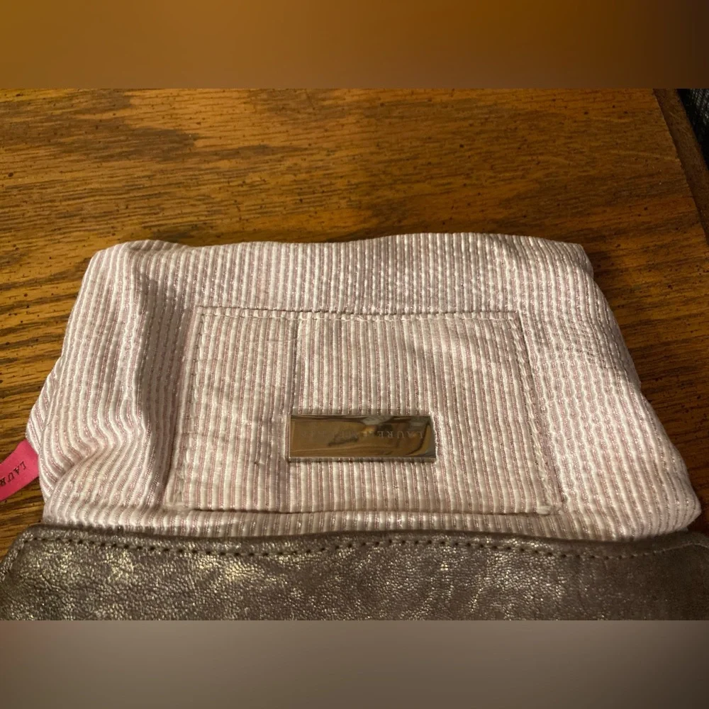 Lauren Merkin Bronze Leather Clutch - EUC.